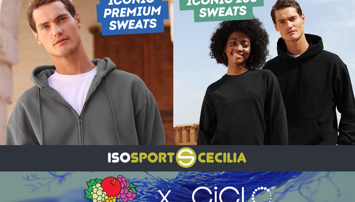Nuova collezione di felpe Fruit of the Loom con tecnologia CiCLO® da Isosport